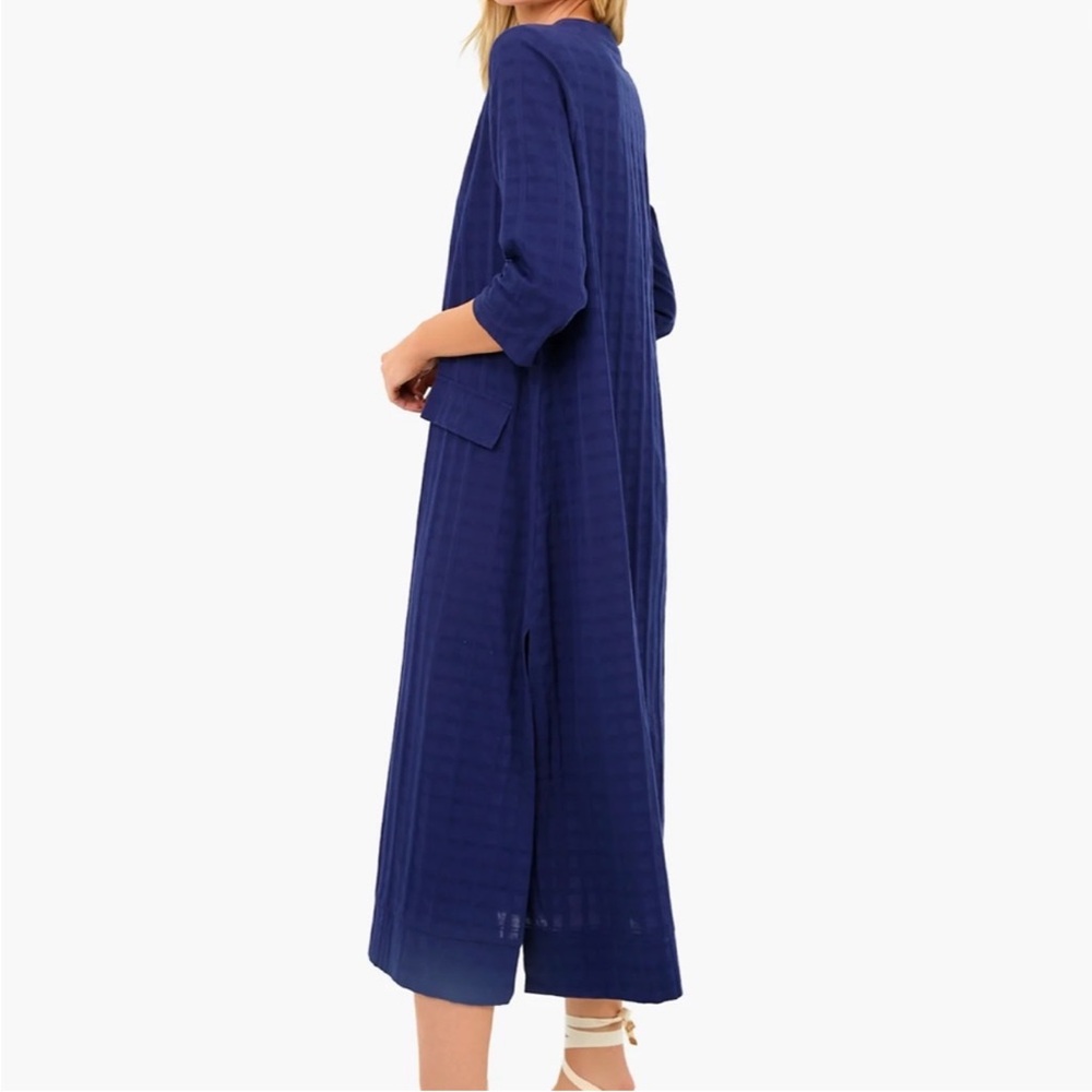 Navy Carolina Caftan SZ M EUC POMANDER PLACE - Picture 3 of 10
